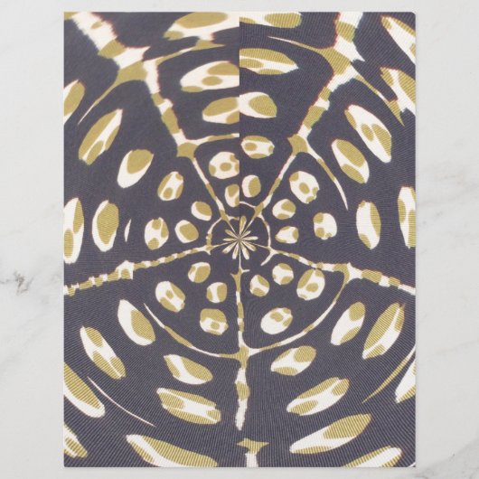 Olive Green Polka Dot Radial Pattern Art Print (Front)