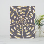 Olive Green Polka Dot Radial Pattern Art Print (Standing Front)