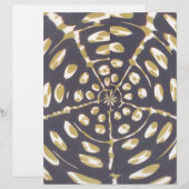 Olive Green Polka Dot Radial Pattern Art Print (Front/Back)