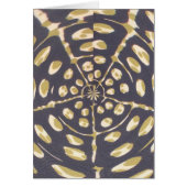 Olive Green Polka Dot Radial Pattern Art Print (Front)
