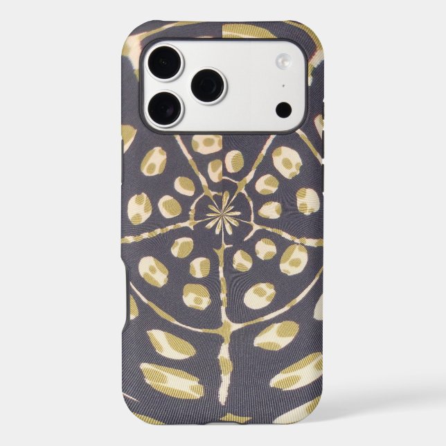Olive Green Polka Dot Radial Pattern Art Print Case-Mate iPhone Case (Back)