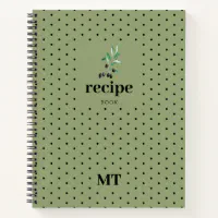 Blank Recipe Book to Write Your Own Recipes, 120 Pages, 60 Sheets