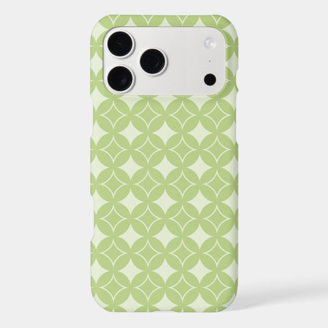 Olive green shippo pattern Case-Mate iPhone case (Back)