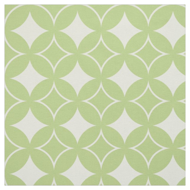 Olive green shippo pattern fabric (Swatch)