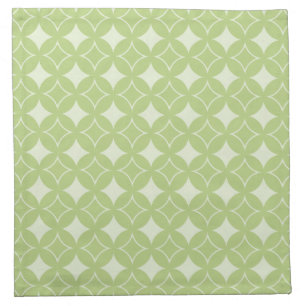 Olive green shippo pattern napkin
