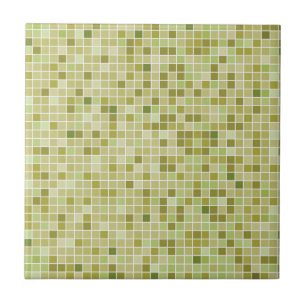 Olive Green Small or large Ceramic Photo Tile