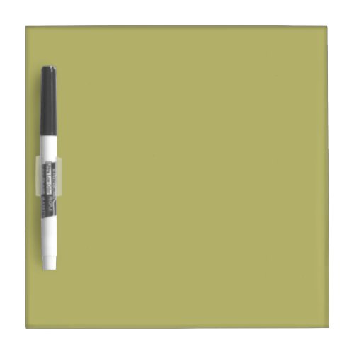 Olive Green Solid Color Dry Erase Board