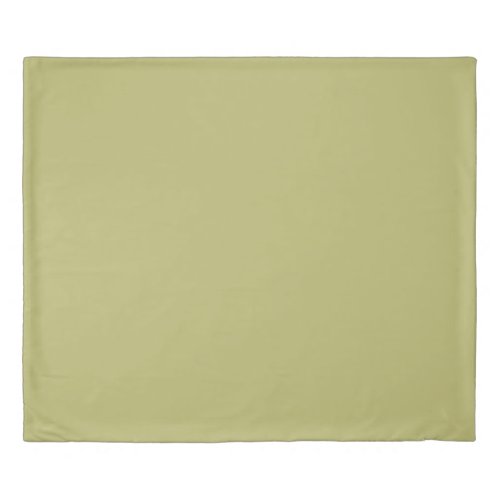 Olive Green Solid Color Duvet Cover
