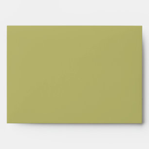 Olive Green Solid Color Envelope