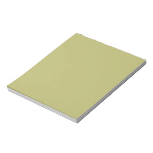 Olive Green Solid Color Notepad