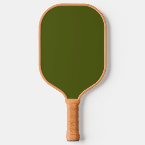Olive green solid color  pickleball paddle