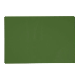Olive Green, solid color, Placemat
