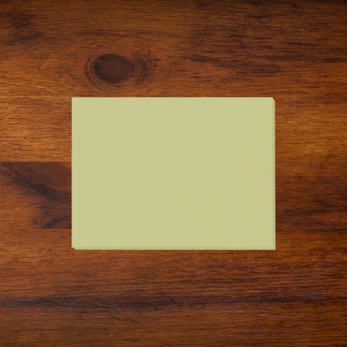 Olive Green Solid Color Post_it Notes
