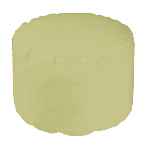 Olive Green Solid Color Pouf