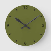Olive Green Solid Color