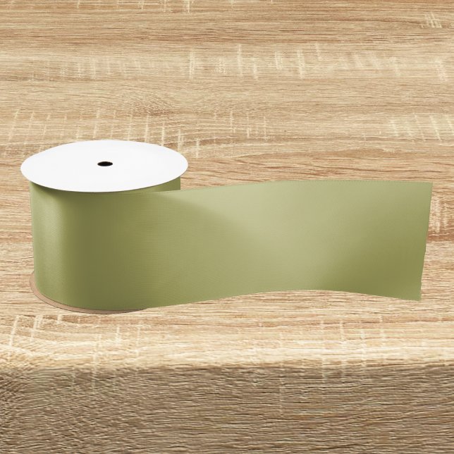 Olive Green Solid Color Satin Ribbon (Creator Uploaded)