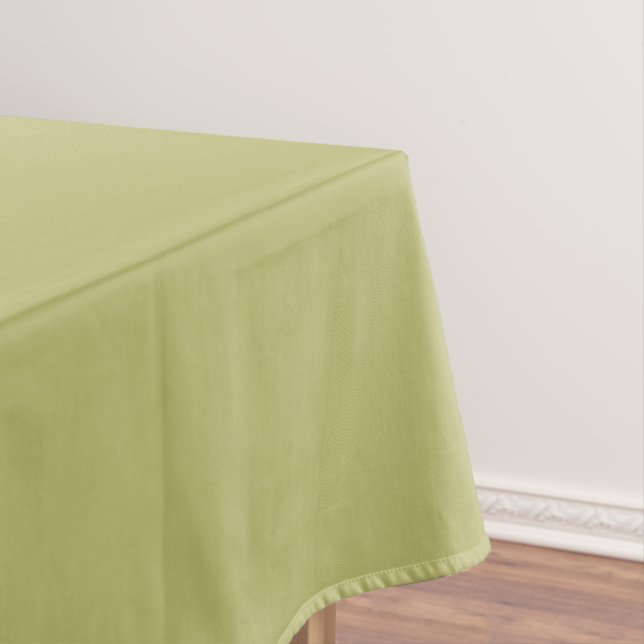 Olive Green Solid Color Tablecloth (In Situ)