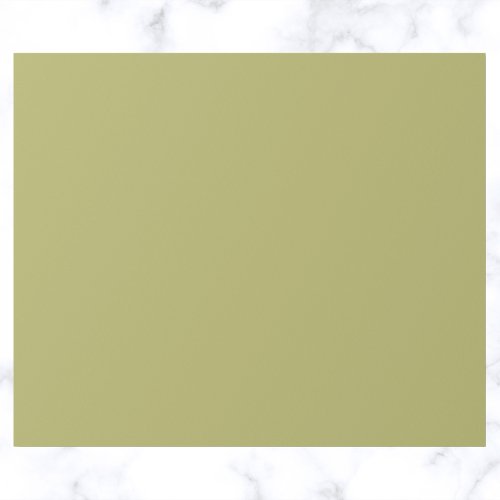 Olive Green Solid Color  Wrapping Paper