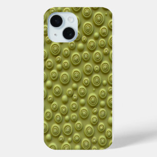 Olive Green Spiral iPhone Case Matte Style