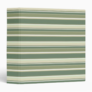 Olive green stripes 3 ring binder