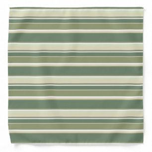 Olive green stripes bandana