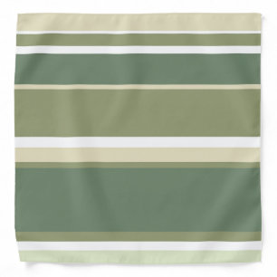 Olive green stripes bandana