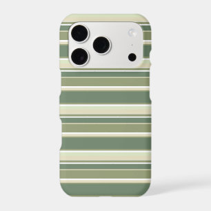 Olive green stripes iPhone 17 pro case