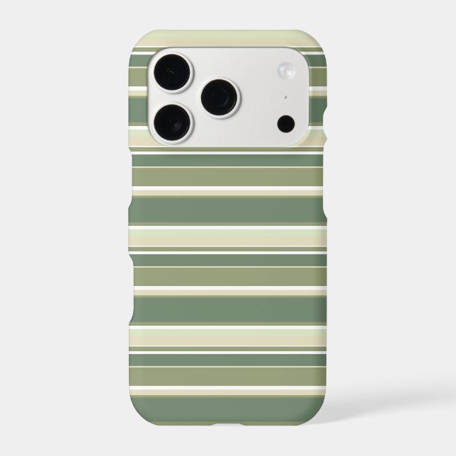 Olive green stripes Case-Mate iPhone case (Back)
