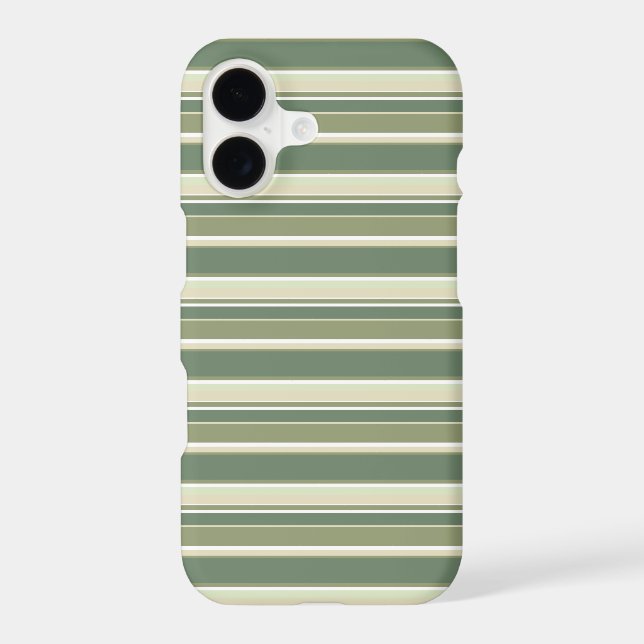 Olive green stripes Case-Mate iPhone case (Back)