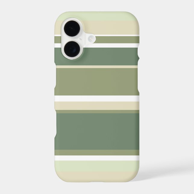 Olive green stripes Case-Mate iPhone case (Back)
