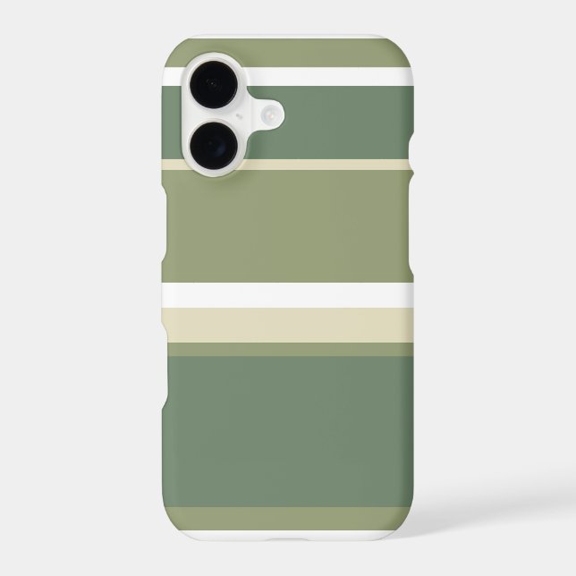 Olive green stripes Case-Mate iPhone case (Back)