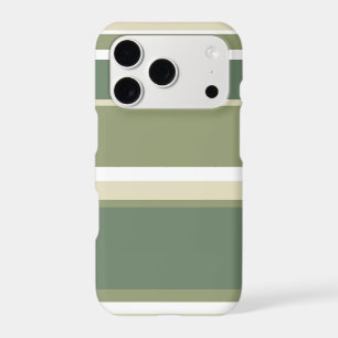 Olive green stripes iPhone 17 pro case