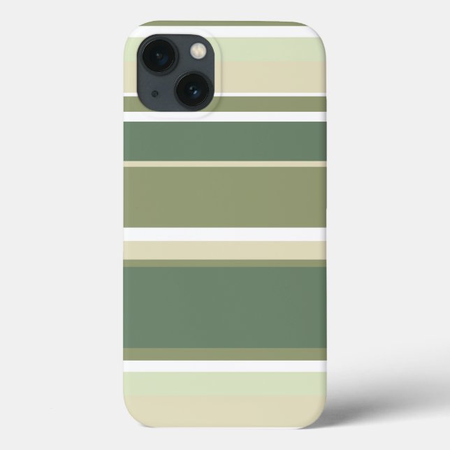 Olive green stripes Case-Mate iPhone case (Back)