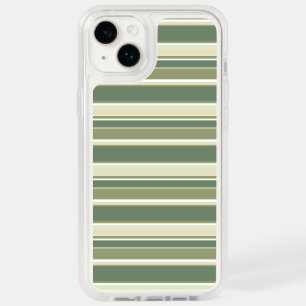 Olive green stripes OtterBox iPhone 14 plus case