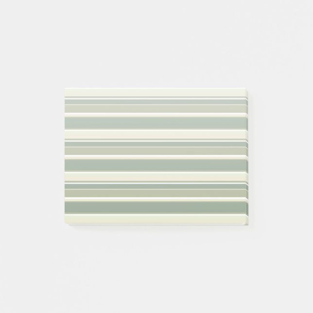 Olive green stripes post-it notes (Front)