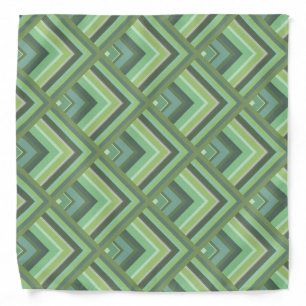 Olive green stripes scale pattern bandana