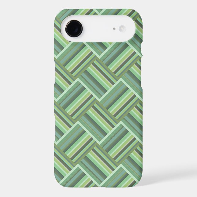 Olive green stripes weave Case-Mate iPhone case (Back)