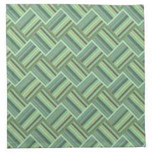 Olive green stripes weave napkin