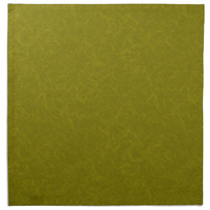 Olive green surface with subtle swirling pattern cloth napkin