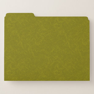 Olive green surface with subtle swirling pattern file folder