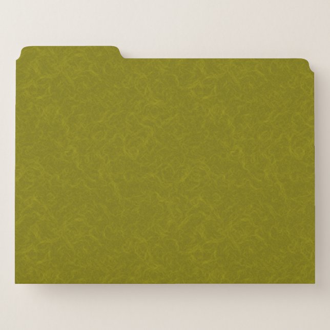 Olive green surface with subtle swirling pattern file folder (Back Right)