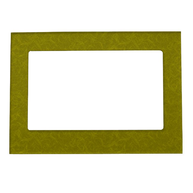 Olive green surface with subtle swirling pattern magnetic frame (Front)