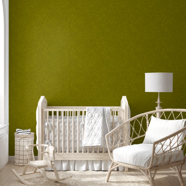 Olive green surface with subtle swirling pattern wallpaper  (Kids)