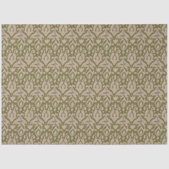 Olive Green  Tissue Paper (Front)