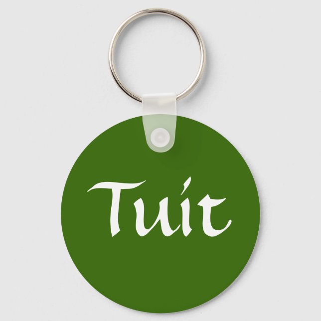 Olive Green Tuit Keychain (Front)