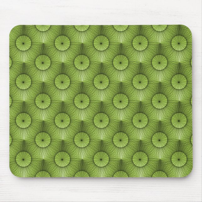 Olive Green Ultramodern Chic Mousepad (Front)