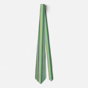 Olive green vertical stripes neck tie