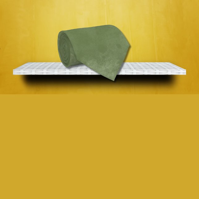 Olive Green Watercolor Splash   Neck Tie (Creator Uploaded)