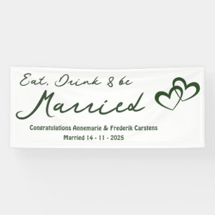 Olive Green Wedding Banner