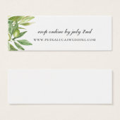 Olive Greenery Wedding Website RSVP (Front & Back)